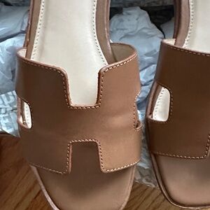 Steve Madden Brown Slide Sandals for Women